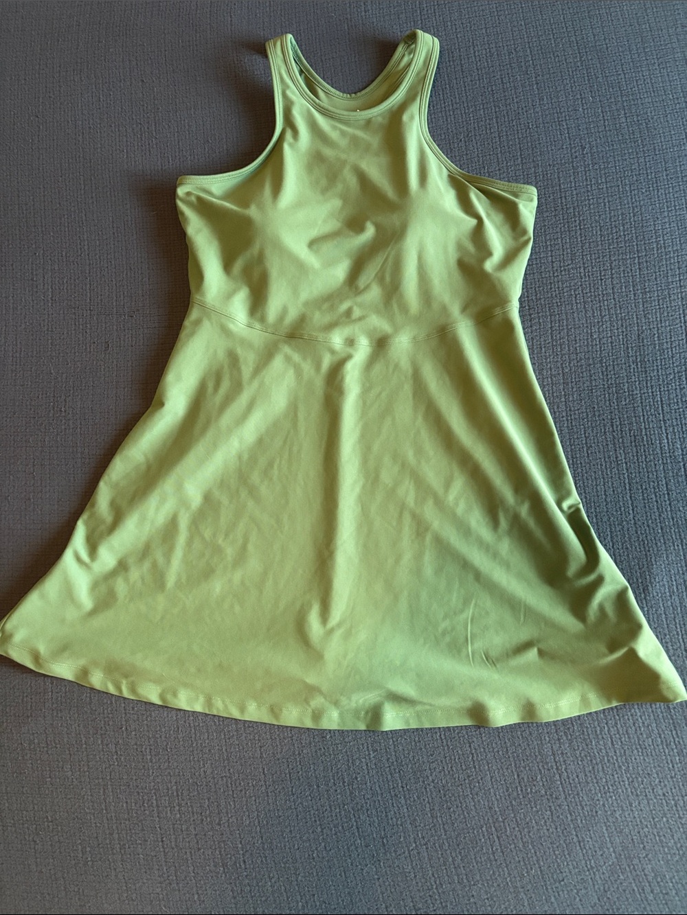 Athletic Lime Green Racerback Activewear Dress